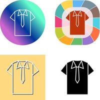 Shirt and Tie Icon Design vector