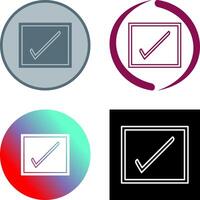 Checkbox Icon Design vector