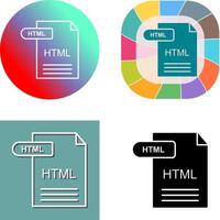 HTML Icon Design vector