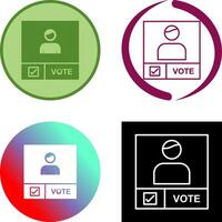 Candidate Banner Icon Design vector