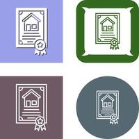 Certificate Icon Design vector