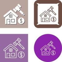 Auction Icon Design vector