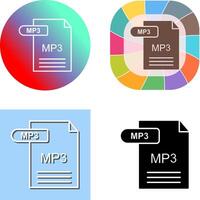 MP3 Icon Design vector