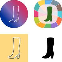 Long Boots Icon Design vector