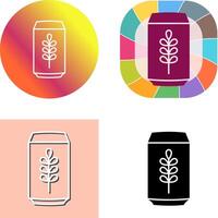 Beer Can Icon Design vector