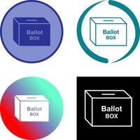 votación caja icono diseño vector