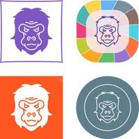 Gorilla Icon Design vector