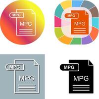 MPG Icon Design vector