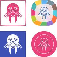 Walrus Icon Design vector