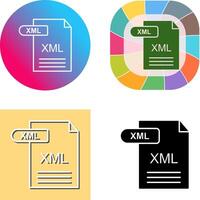 XML Icon Design vector