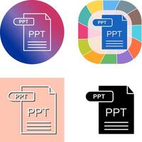 PPT Icon Design vector