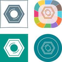 Nut Icon Design vector