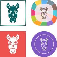 Donkey Icon Design vector