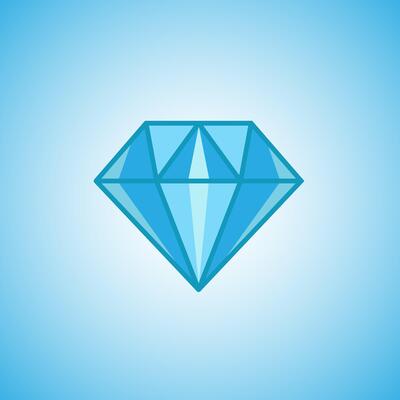 Glossy Diamond Vector