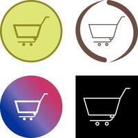 Unique Empty Cart Icon vector