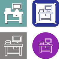 Table Icon Design vector