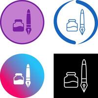 Ink and Pen Icon Design vector