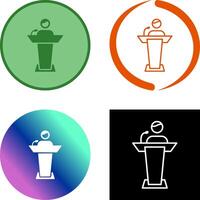 Elected Candidate Icon Design vector