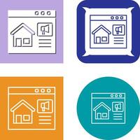 Online Marketing Icon Design vector