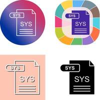 SYS Icon Design vector