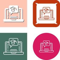 E Learning Icon vector