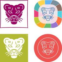 leopardo icono diseño vector