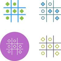 Tic Tac Toe Icon Design vector