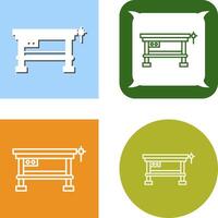 Work Bench Icon Design vector