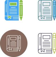 Diary Icon Design vector