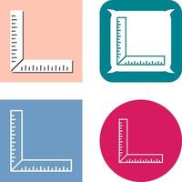 square Ruler Icon Design vector