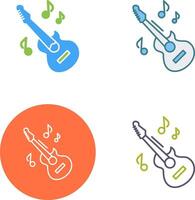 diseño de icono de guitarra vector