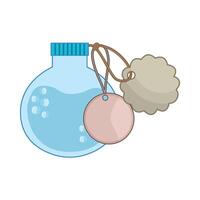 illustration of potion with tag label vector