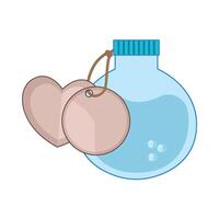 illustration of potion with tag label vector