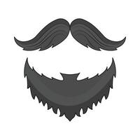 illustration of mustache and beard vector