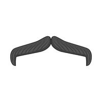 illustration of mustache vector