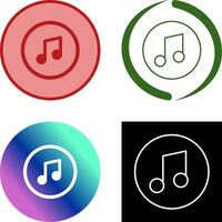 Music Player Icon Design vector