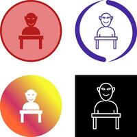 Human Sculpture Icon Design vector