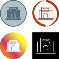 Museum Building Icon Design vector