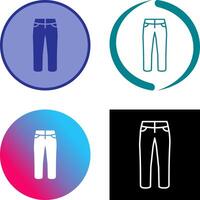 Trousers Icon Design vector