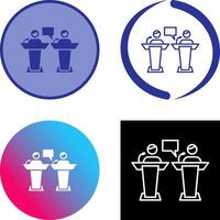 Debate Icon Design vector