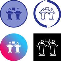 Debate Icon Design vector