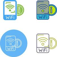 Wifi señal icono diseño vector