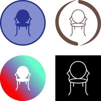 antiguo silla icono diseño vector