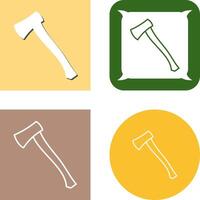 Wood Cutter Icon Design vector