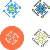 Api Icon Design vector