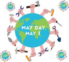 may day vector