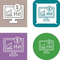 Stock Market Icon Design vector