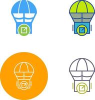 Parachute Icon Design vector