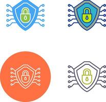 Cyber Security Icon Design vector