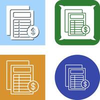 Invoice Icon Design vector